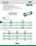 916 Collets and Sleeves Collets and Sleeves SMC Milling Chuck Sleeves WIDIA One-piece design Cutting tool must be cylindrical and have a through hole Каталог WIDIA 2011 Инструментальная оснастка для металлорежущих станков Вспомогательный инструмент для оборудования Адаптеры Насадки Оправки Патроны Стр. I8 ENG