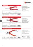 538 VDE ПЛОСКОГУБЦЫ WURTH Стандарт DIN ISO 5745 Рукоятка изолированная красная С защитой от соскальзывания Губки короткие плоские с мелкой насечкой Соединение внахлест Рабоча Каталог WURTH 2015 Инструмент Материалы Крепеж Оборудование Стр. 538