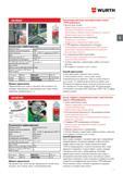 11 Высококачественная долговременная смазка Wurth с PTFE добавками предназначена для смазки в процессе обслуживания или проверки оборудования Каталог WURTH 2017 Химическая продукция для автомобилей Крепежные изделия Инструмент режущий и абразивный Расходные материалы автосервиса Оборудование Материалы для кузовного ремонта Стр. 11