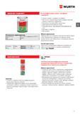 19 Высокоэффективная смазка Wurth WGF 130 для ШРУС с сульфидом молибдена Смазка литиевая с сульфидом молибдена При высоких нагрузках формируется тве Каталог WURTH 2017 Химическая продукция для автомобилей Крепежные изделия Инструмент режущий и абразивный Расходные материалы автосервиса Оборудование Материалы для кузовного ремонта Стр. 19