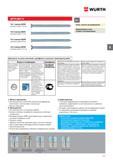 299 Шурупы Wurth AMO III Область применения и преимущества Дистанцирующий монтаж без натяжения для деревянных, пластиковых и алюминиевых оконных рам Каталог WURTH 2017 Химическая продукция для автомобилей Крепежные изделия Инструмент режущий и абразивный Расходные материалы автосервиса Оборудование Материалы для кузовного ремонта Стр. 299