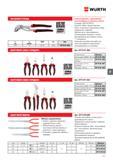 491 ПАССАТИЖИ ТРУБНЫЕ WURTH L Zoll мм Арт мм дюйм 250 10 1/8 -2 16-46 0714 01 563 Cамозажимные, с функциями плоскогубцев и гаечного ключа Станда Каталог WURTH 2017 Химическая продукция для автомобилей Крепежные изделия Инструмент режущий и абразивный Расходные материалы автосервиса Оборудование Материалы для кузовного ремонта Стр. 491