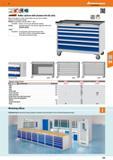 259 Hoffmann Group 47 <1 2 bGaiant Roller cabinet with drawers 64x36 units With raised edge on 3 sides, ribbed rubber mat and 2 push handles Cabinet Каталог HOFFMANN GROUP 2016 Производственная мебель для работы хранения и транспортировки в условиях промышленных предприятий и сервисных мастерских Вер. 47 ENG Стр. 259