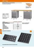 448 Hoffmann Group 47 Workbench 2000 mm long, worktop depth 800 mm With 1 drawer unit 717 mm wide (36x36 units) and 1 drawer unit 565 mm wide (27x36 Каталог HOFFMANN GROUP 2016 Производственная мебель для работы хранения и транспортировки в условиях промышленных предприятий и сервисных мастерских Вер. 47 ENG Стр. 448