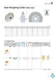 710 Gear Cutter Gear Roughing Cutter (Step Type) (mm) m 0D Ad 0d 0D1 a e F 96 450 90 100 180 25 14 140 30 108 500 90 100 180 25 14 140 120 560 90 120 220 40 32 Каталог KORLOY 2016 Металлорежущий инструмент для точения фрезерования сверления и инструментальная станочная оснастка для металлообрабатывающих станков Стр. E323 ENG