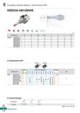 609 Концевые сборные фрезы с хвостовиком HSK HSK63AAM1000HS AA 90° AR: 7 5° 13° RR: -28° -7° (мм) Обозначение 0D 0D2 0D3 11 12 L ар HS Каталог KORLOY 2018 Инструмент и станочная оснастка Фрезы концевые монолитные по металлу Сверла спиральные Токарные расточные державки Цанговые патроны Стр. E178