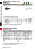 1052 EXCHANGEABLE HEAD END MILLS iMX-R4F Roughing head, 4 flute Carton Sled, Alloj Steel, Cast Iron (<30HRC) Tod Steel, fttMnerl SHIMnd SH (545HRC) Ha Каталог MITSUBISHI 2020 Режущий инструмент для станков по металлу Фрезы концевые монолитные из твердого сплава и сборные со сменными режущими пластинами Резцы Сверла Стр. K020