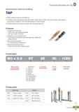 445 Technical Information for Tap High performance carbide tap and HSS tap TAP Highly durable carbide tap and HSS tap A variety of taps including poi Каталог KORLOY 2020 Режущий и вспомогательный инструмент для станков ЧПУ и универсальных Фрезы с СМП Сверла твердосплавные Резцы токарные Пластины сменные режущие Стр. D61