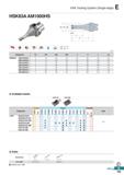 647 HSK Tooling System (Single-edge) HSK63A AM1000HS AA 90° AR: 7 5° 13° RR: -28° -7° (mm) Designation 0D 0D2 0D3 11 12 L ap HSK63A AM1010HS-2 2 10 6 Каталог KORLOY 2020 Режущий и вспомогательный инструмент для станков ЧПУ и универсальных Фрезы с СМП Сверла твердосплавные Резцы токарные Пластины сменные режущие Стр. E189