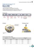 849 Technical Information for Storm Mill Excellent tool life achieved by the wide variety of grades to match work conditions Storm Mill Conventional Каталог KORLOY 2020 Режущий и вспомогательный инструмент для станков ЧПУ и универсальных Фрезы с СМП Сверла твердосплавные Резцы токарные Пластины сменные режущие Стр. E391