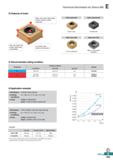 851 Technical Information for Shave Mill E O Features of insert High rake angle chip breaker allows high machinability Wiper crown type cutting-edge Каталог KORLOY 2020 Режущий и вспомогательный инструмент для станков ЧПУ и универсальных Фрезы с СМП Сверла твердосплавные Резцы токарные Пластины сменные режущие Стр. E393
