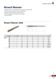 1121 Broach reamer Broach Reamer Optimal for thru hole machining with high precision with long tool life High helix angle (45 degree) improves machina Каталог KORLOY 2020 Режущий и вспомогательный инструмент для станков ЧПУ и универсальных Фрезы с СМП Сверла твердосплавные Резцы токарные Пластины сменные режущие Стр. G121