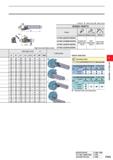 469 CDX PI e & 1 v- CQ LF Wrench : : Clamp Screw, : Blade Screw SPARE PARTS Fig 3 sC, u X LH 2 1 Dimensions (mm) 1 Cutting Mode H B LF LH LH 2 HF WF Каталог MITSUBISHI 2020 Режущий инструмент для станков по металлу Фрезы концевые монолитные из твердого сплава и сборные со сменными режущими пластинами Резцы Сверла Стр. F045