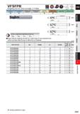 987 VFSFPR Roughing end mill, Short cut length, 3 4 flute DC<8 Carbon Steel, Alloy Steel, Cast Iron (<30HRC) Tool Steel, Pre-Hjrdeneil Sieel Haritoie Каталог MITSUBISHI 2020 Режущий инструмент для станков по металлу Фрезы концевые монолитные из твердого сплава и сборные со сменными режущими пластинами Резцы Сверла Стр. J365