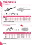 94 DSCK/DCK-ABS DSCK Carbide Boring Arbor DscmmmmmMiim mm Specification Di D2 d Li L mmmu Side-lock screw Weight BT40- DSCK1-150 19 5 30 11 115 150 Каталог DEREK 2017 Инструмент металлорежущий и станочная оснастка Фрезы концевые твердосплавные и с режущими сменными пластинами Резцы Державки Расточные головки Стр. A63