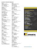 844 дочерних компаний и филиалов Kennametal Headquarters Europe Headquarters Kennametal Europe GmbH RheingoldstraBe 50 CH-8212 Neuhausen am Rheinfall Phone: + Каталог KENNAMETAL 2007 Системы инструмента Станочная инструментальная оснастка Стр.