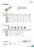 652 Future Mill AA 90° AR: 10° RR: -9°' (mm) Обозначение 0D 0d I L ap FMPS 3025HS 2 25 25 35 115 7 0 4 3032HS 3 32 25 40 125 7 0 5 304 Каталог KORLOY 2018 Инструмент и станочная оснастка Фрезы концевые монолитные по металлу Сверла спиральные Токарные расточные державки Цанговые патроны Стр. E221