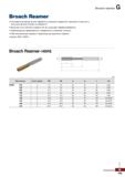 1040 Развертка Korloy Broach Reamer Оптимальное решение для обработки сквозных отверстий с высокой точностью Каталог KORLOY 2018 Инструмент и станочная оснастка Фрезы концевые монолитные по металлу Сверла спиральные Токарные расточные державки Цанговые патроны Стр. G109