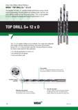1466 Deep-Hole Drilling without Piloting Widia TOP DRILL S+ 12 x D The versatile TOP DRILL S+ provides reliable performance across a broad scope of appl Каталог WIDIA 2017 Металлорежущий инструмент Стационарный и вращающийся для металлообрабатывающих станков и оборудования Стр. T98 ENG