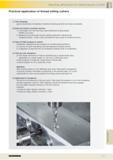 821 PRACTICAL APPLICATION OF THREAD MILLING CUTTERS Practical application of thread milling cutters 1 ) Tool clamping: good concentricity is importan Каталог GUHRING 2016 Режущий инструмент для обработки наружной и внутренней резьбы Машинные и ручные метчики Твердосплавные резьбовые фрезы Круглые плашки Инструментальная оснастка Стр. 809
